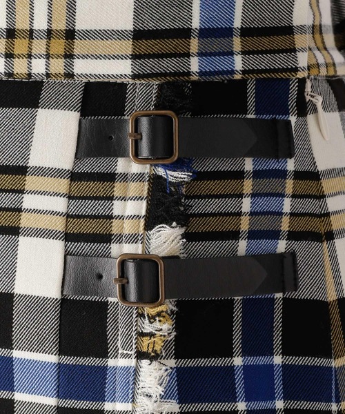 niko and...（ニコアンド）の「ツイルチェックキルトスカート（スカート・レディース・ブラウン/ネイビー/オフホワイト/ブルー・MEDIUM/LARGE）」の22枚目の写真