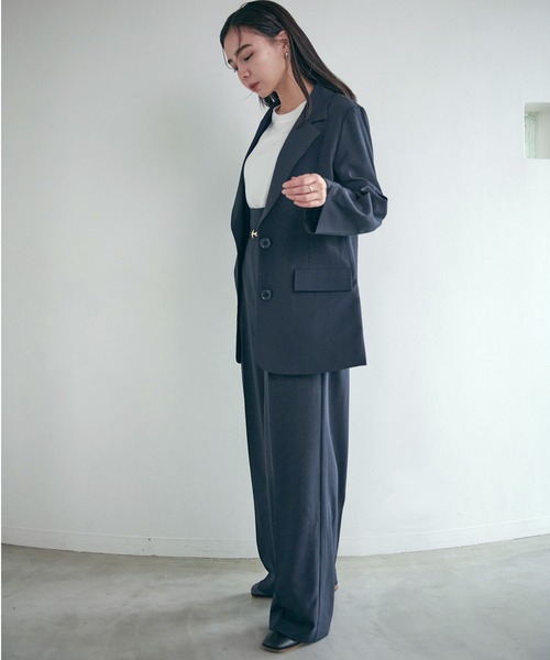 Dita Muaj.（ディータムアージュ）の「【ZOZO限定】ハイウエストタック入りスラックスパンツ（スラックス・レディース・グレイッシュベージュ/ダークネイビー/ブラウン・FREE）」の20枚目の写真