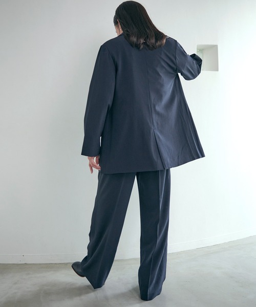 Dita Muaj.（ディータムアージュ）の「【ZOZO限定】ハイウエストタック入りスラックスパンツ（スラックス・レディース・グレイッシュベージュ/ダークネイビー/ブラウン・FREE）」の22枚目の写真