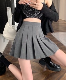 プリーツミニスカート