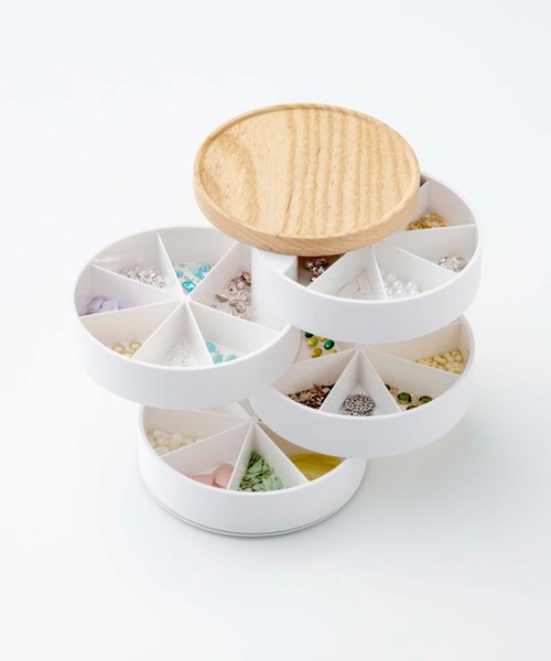 tower（タワー）の「tower（タワー）ネイルパーツ＆アクセサリー収納ケース トスカ（収納グッズ・レディース・ホワイト・ONE SIZE）」の11枚目の写真