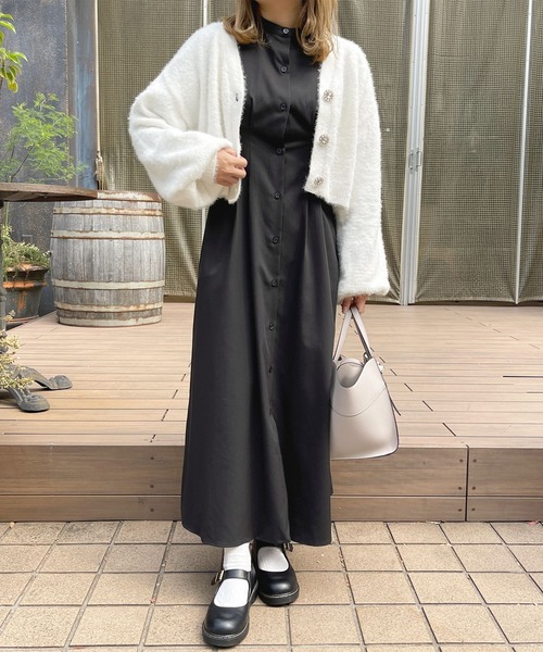 セール】バンドカラーワンピース【ZOZOTOWN限定アイテム】（ワンピース