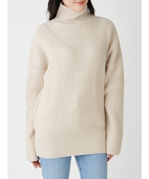 Mila Owen（ミラオーウェン）の「ブラウジング畦ニットプルオーバー