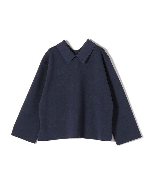 SHIPS Primary Navy Label 手洗い可 ミラノリブポロニット SHIPS（シップス）の「Primary NavyLabel:〈手洗い可能