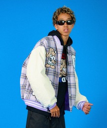 GALFY | GALFY /ガルフィー チェックのわんわん大学JKT(スタジャン)