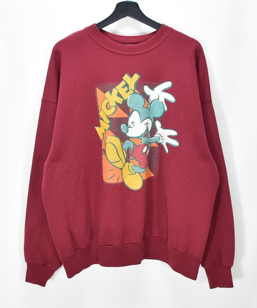 【ヴィンテージ古着】90´s Disney / ディズニー Mickey ミッキー プリントスウェット