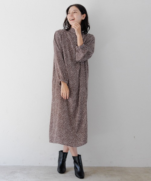 LEPSIM（レプシィム）の「ボウタイワンピース　164033（ワンピース・レディース・ブラック/ブラック系その他/ブラウン系その他・FREE）」の7枚目の写真