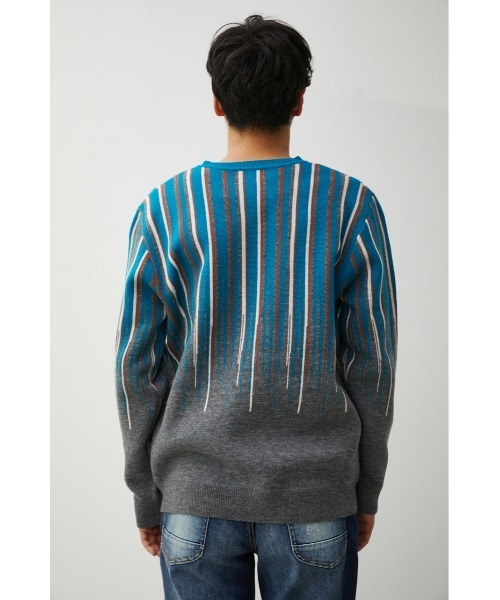 AZUL by moussy（アズールバイマウジー）の「VARIETY COCKTAIL COLOR KNIT/バラエティカクテルカラーニット（ニット/セーター・メンズ・ブルー系その他/ブラック系その他・MEDIUM/LARGE）」の17枚目の写真