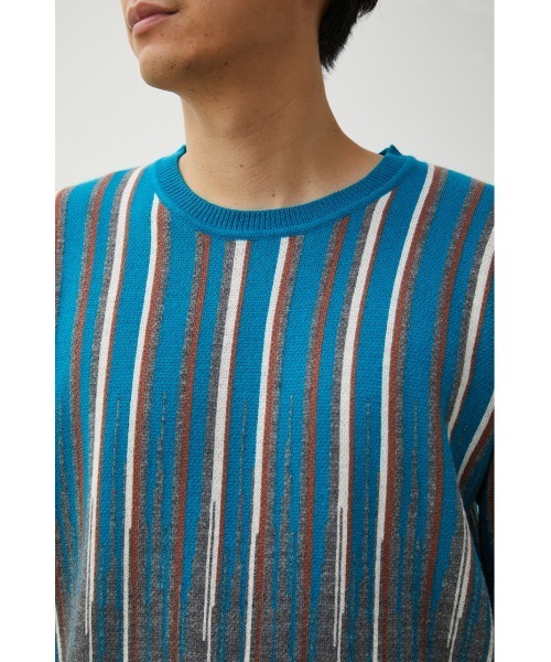 AZUL by moussy（アズールバイマウジー）の「VARIETY COCKTAIL COLOR KNIT/バラエティカクテルカラーニット（ニット/セーター・メンズ・ブルー系その他/ブラック系その他・MEDIUM/LARGE）」の18枚目の写真