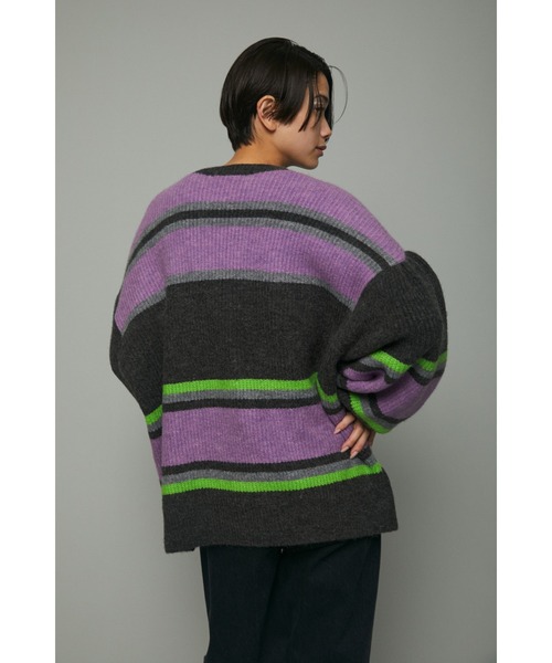 HeRIN.CYE（ヘリンドットサイ）の「Fuzzy knit tops（ニット/セーター・レディース・パープル系その他/レッド系その他/イエロー系その他・FREE）」の6枚目の写真