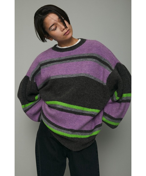 HeRIN.CYE（ヘリンドットサイ）の「Fuzzy knit tops（ニット/セーター・レディース・パープル系その他/レッド系その他/イエロー系その他・FREE）」の19枚目の写真