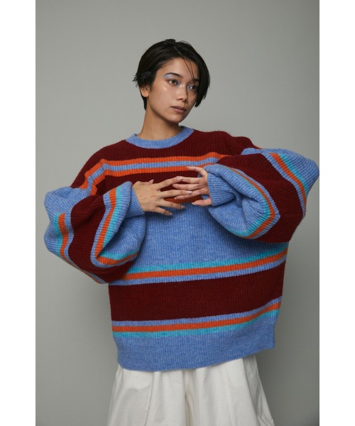 HeRIN.CYE（ヘリンドットサイ）の「Fuzzy knit tops（ニット/セーター・レディース・パープル系その他/レッド系その他/イエロー系その他・FREE）」の20枚目の写真