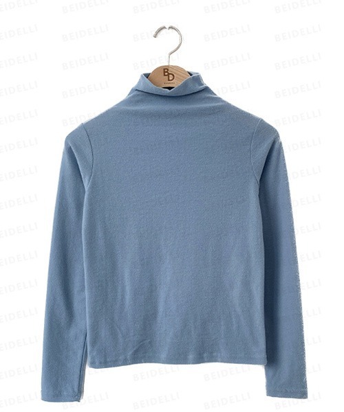 BEIDELLI（ベイデリー）の「[BELLIDE MADE] スリムフィットタートルネックTシャツ（Tシャツ/カットソー・レディース・ワインレッド/モカ/スカイブルー/アイボリー・FREE）」の21枚目の写真