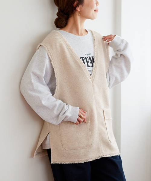 ≪追加≫ツイードフリンジベスト