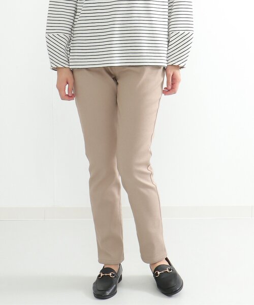 ikka（イッカ）の「ボンディングスキニーパンツ（その他パンツ・レディース・ベージュ/オフホワイト/チャコールグレー/ブラック/グリーン/ブルー/ブルー系・S/M/L）」の5枚目の写真