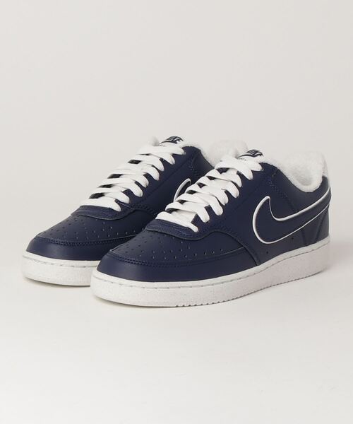 NIKE(ナイキ)の「NIKE ナイキ COURT VISION LO コート ビジョン LO MDR9514 400MNAVY/MNAVY(スニーカー・メンズ・ブルー・24.0cm/24.5cm/25.0cm/25.5cm/26.0cm/26.5cm/27.0cm/27.5cm/28.0cm/28.5cm/29.0cm/30.0cm)」の1枚目の写真