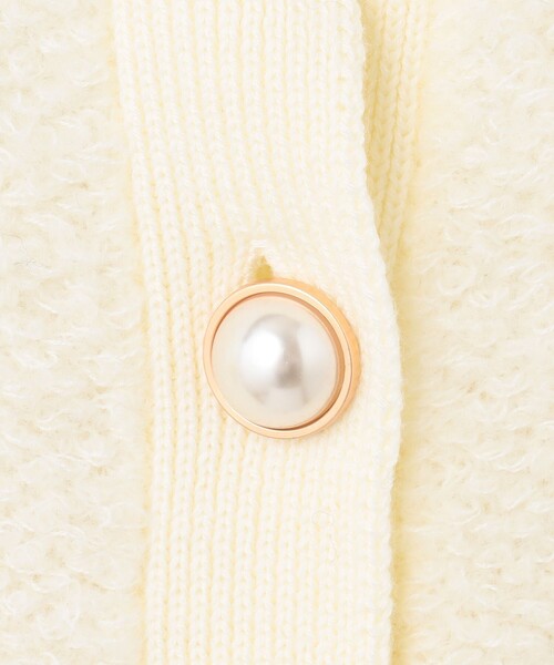 Diagram（ダイアグラム）の「ループニットカーディガン（カーディガン/ボレロ・レディース・ブラック/ホワイト・36）」の12枚目の写真