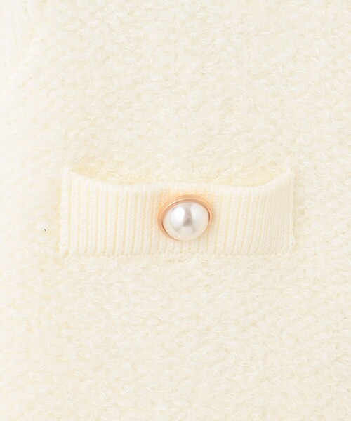 Diagram（ダイアグラム）の「ループニットカーディガン（カーディガン/ボレロ・レディース・ブラック/ホワイト・36）」の13枚目の写真