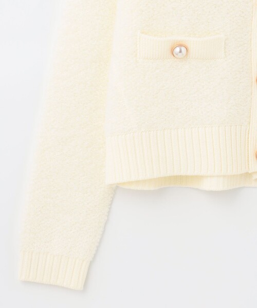 Diagram（ダイアグラム）の「ループニットカーディガン（カーディガン/ボレロ・レディース・ブラック/ホワイト・36）」の14枚目の写真