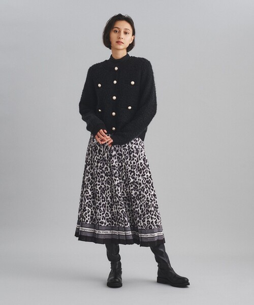 Diagram（ダイアグラム）の「ループニットカーディガン（カーディガン/ボレロ・レディース・ブラック/ホワイト・36）」の18枚目の写真