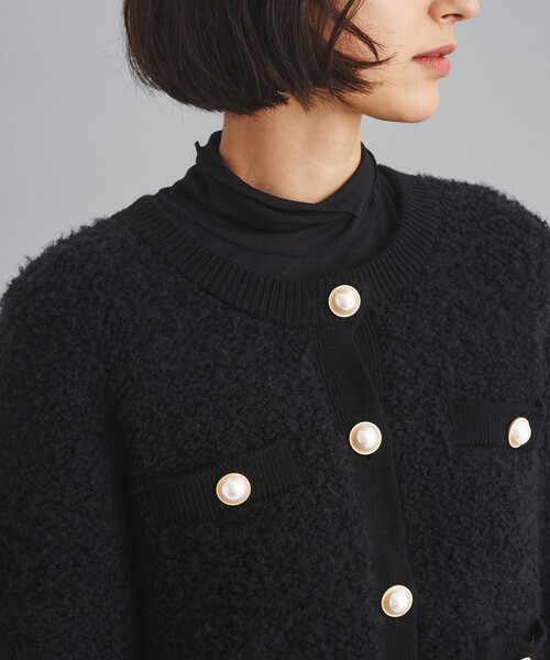 Diagram（ダイアグラム）の「ループニットカーディガン（カーディガン/ボレロ・レディース・ブラック/ホワイト・36）」の20枚目の写真