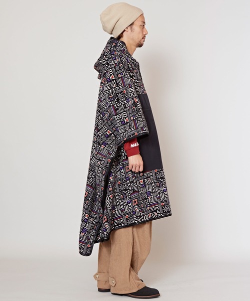 チャイハネ（チャイハネ）の「【チャイハネ】Amina×grn ヘキソナMEN'Sポンチョ（ポンチョ・メンズ・ブラック/ライトブルー/ベージュ・FREE）」の17枚目の写真