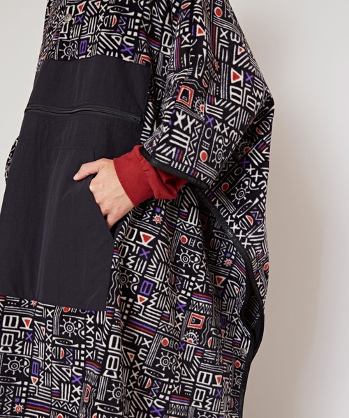 チャイハネ（チャイハネ）の「【チャイハネ】Amina×grn ヘキソナMEN'Sポンチョ（ポンチョ・メンズ・ブラック/ライトブルー/ベージュ・FREE）」の22枚目の写真