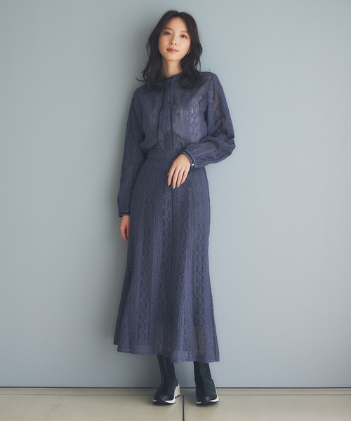 Andemiu（アンデミュウ）の「レースブラウス186517（シャツ/ブラウス