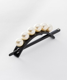 ALEXANDRE DE PARIS BARRETTE ITALIENNE PERLEE アレクサンドル ドゥ パリ バレッタ
