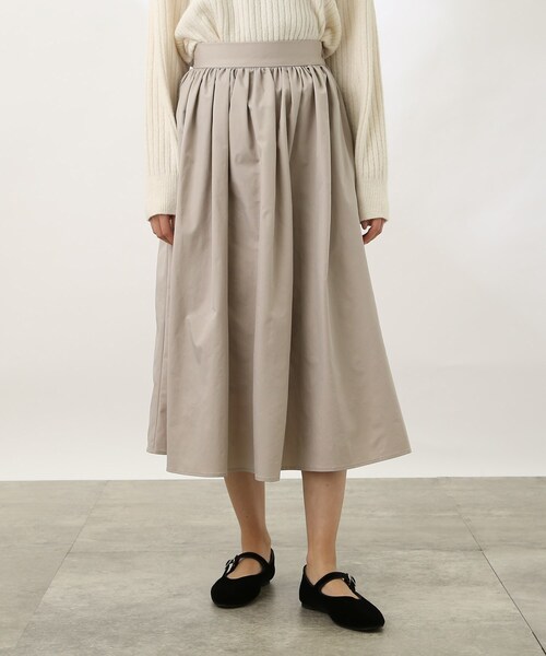 THE SHOP TK （ザ ショップ ティーケー ）の「◆【ONOFF活躍/洗える】シャンブレータフタギャザースカート（スカート・レディース・ブルー/ライトベージュ・11/12/13）」の11枚目の写真