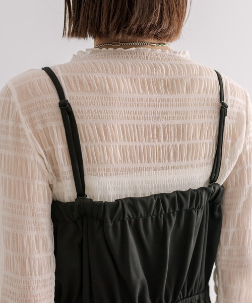 mystic(ミスティック)の「ベアオールインワン(つなぎ/オールインワン・レディース・ブラック/ライトグレー・0/1/2)」の13枚目の写真