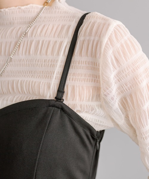 mystic(ミスティック)の「ベアオールインワン(つなぎ/オールインワン・レディース・ブラック/ライトグレー・0/1/2)」の15枚目の写真