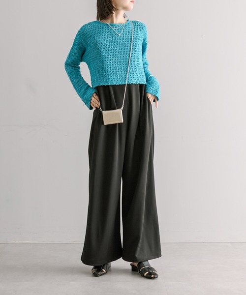 mystic(ミスティック)の「ベアオールインワン(つなぎ/オールインワン・レディース・ブラック/ライトグレー・0/1/2)」の20枚目の写真