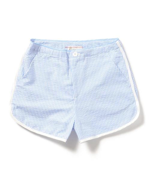 B:MING by BEAMS(ビーミングバイビームス)の「ビーミング by ビームス / サッカーショートパンツ(その他パンツ・レディース・ホワイト/ライトブルー・SMALL/MEDIUM)」の3枚目の写真
