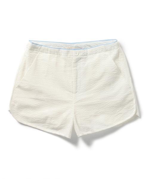 B:MING by BEAMS(ビーミングバイビームス)の「ビーミング by ビームス / サッカーショートパンツ(その他パンツ・レディース・ホワイト/ライトブルー・SMALL/MEDIUM)」の4枚目の写真