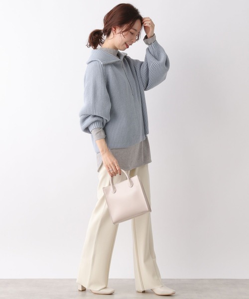 LEPSIM(レプシィム)の「ラウンドヘムハイネックプルオーバー 164093(Tシャツ/カットソー・レディース・ライトグレー/オフホワイト/ブラック・FREE)」の22枚目の写真