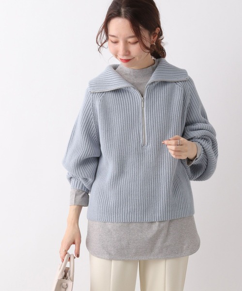 LEPSIM(レプシィム)の「ラウンドヘムハイネックプルオーバー 164093(Tシャツ/カットソー・レディース・ライトグレー/オフホワイト/ブラック・FREE)」の15枚目の写真