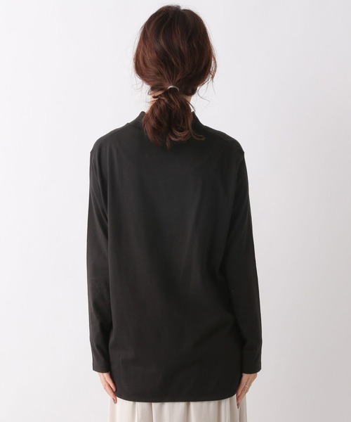 LEPSIM(レプシィム)の「ラウンドヘムハイネックプルオーバー 164093(Tシャツ/カットソー・レディース・ライトグレー/オフホワイト/ブラック・FREE)」の5枚目の写真