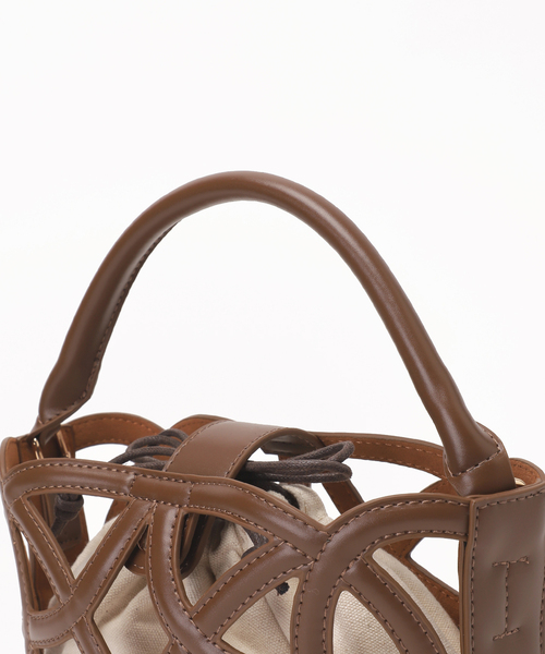 LE TALON（ルタロン）の「LE TALON ラウンドカッティングバッグ（トートバッグ・レディース・チャコールグレー/ブラウン・FREE）」の10枚目の写真