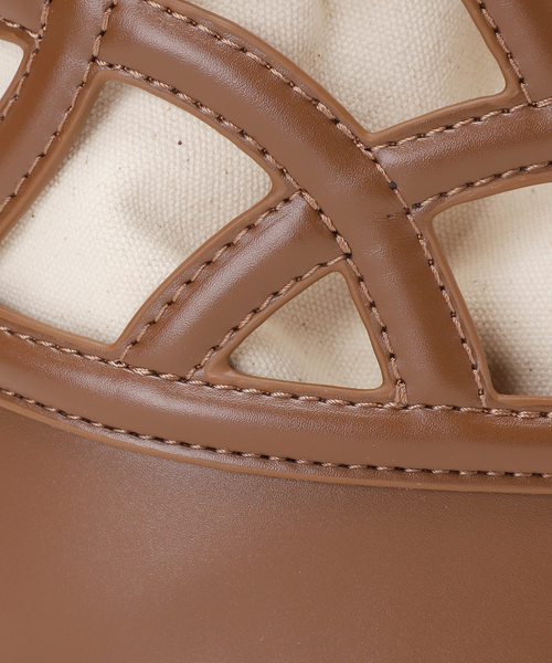 LE TALON（ルタロン）の「LE TALON ラウンドカッティングバッグ（トートバッグ・レディース・チャコールグレー/ブラウン・FREE）」の16枚目の写真