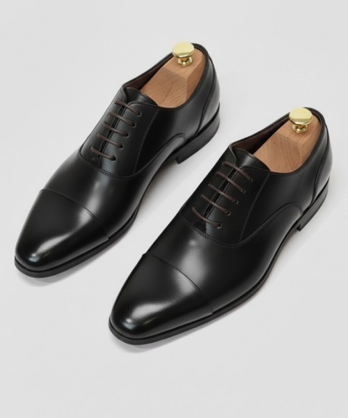 SARABANDE（サラバンド）の「本革ビジネスシューズ ストレートチップ プレーントゥ Uモカ（ドレスシューズ・メンズ・ブラウン系1/ダークブラウン系1/ブラック系1/ブラック系3/ブラウン系2/ブラック系2/ダークブラウン系2/ブラウン系3/ダークブラウン系3・41/43/44/46/42/40/39/45）」の5枚目の写真