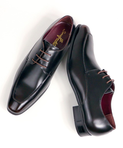 SARABANDE（サラバンド）の「本革ビジネスシューズ ストレートチップ プレーントゥ Uモカ（ドレスシューズ・メンズ・ブラウン系1/ダークブラウン系1/ブラック系1/ブラック系3/ブラウン系2/ブラック系2/ダークブラウン系2/ブラウン系3/ダークブラウン系3・41/43/44/46/42/40/39/45）」の6枚目の写真