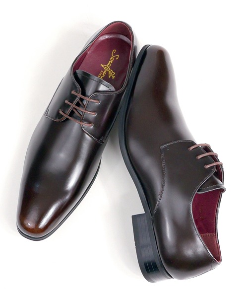 【セール】本革ビジネスシューズ ストレートチップ プレーントゥ Uモカ（ドレスシューズ）｜SARABANDE（サラバンド）