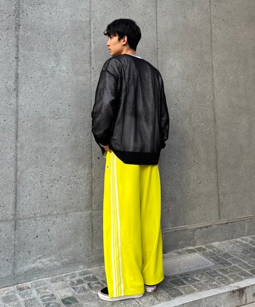 CIAOPANIC（チャオパニック）の「【GEM SPORTSWEAR/ジェムスポーツウェア】ワイドトラックパンツ（スウェットパンツ・レディース・グリーン/パープル/イエロー/ネイビー・FREE）」の11枚目の写真