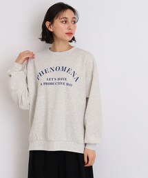 DRESKIP | 裏起毛ロゴプリントスウェット(スウェット)