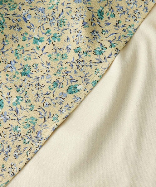 ROPE' PICNIC（ロペピクニック）の「小花柄ハイウエストワンピース（ワンピース・レディース・ベージュ/オフホワイト/ネイビー・38/36）」の10枚目の写真