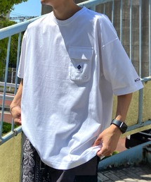 【展開店舗限定アイテム】columbia/コロンビア インペリアルパーク ワンポイント ワイドシルエット/オーバーサイズ ポケットTシャツ/半袖Tシャツ PM0734