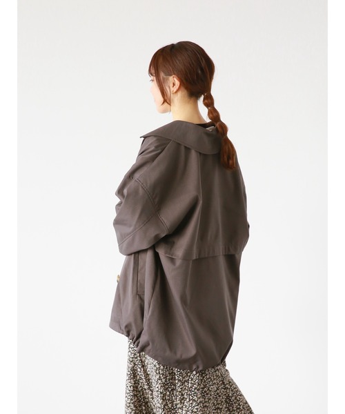 ehka sopo（エヘカソポ）の「ゆるトレンチコート（トレンチコート・レディース・ライトベージュ/ベージュ/チャコール・ﾌﾘ-）」の7枚目の写真