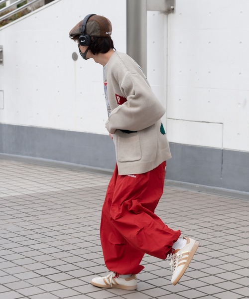 Perushu（ペルーシュ）の「ユーズドライクゴルフジャガードカーディガン（カーディガン/ボレロ・メンズ・オレンジ/ブルー/ライトベージュ/セージグリーン・LARGE/MEDIUM）」の13枚目の写真