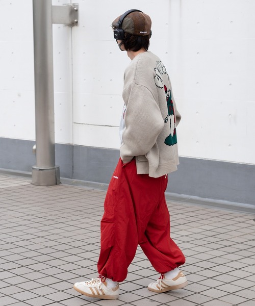 Perushu（ペルーシュ）の「ユーズドライクゴルフジャガードカーディガン（カーディガン/ボレロ・メンズ・オレンジ/ブルー/ライトベージュ/セージグリーン・LARGE/MEDIUM）」の14枚目の写真